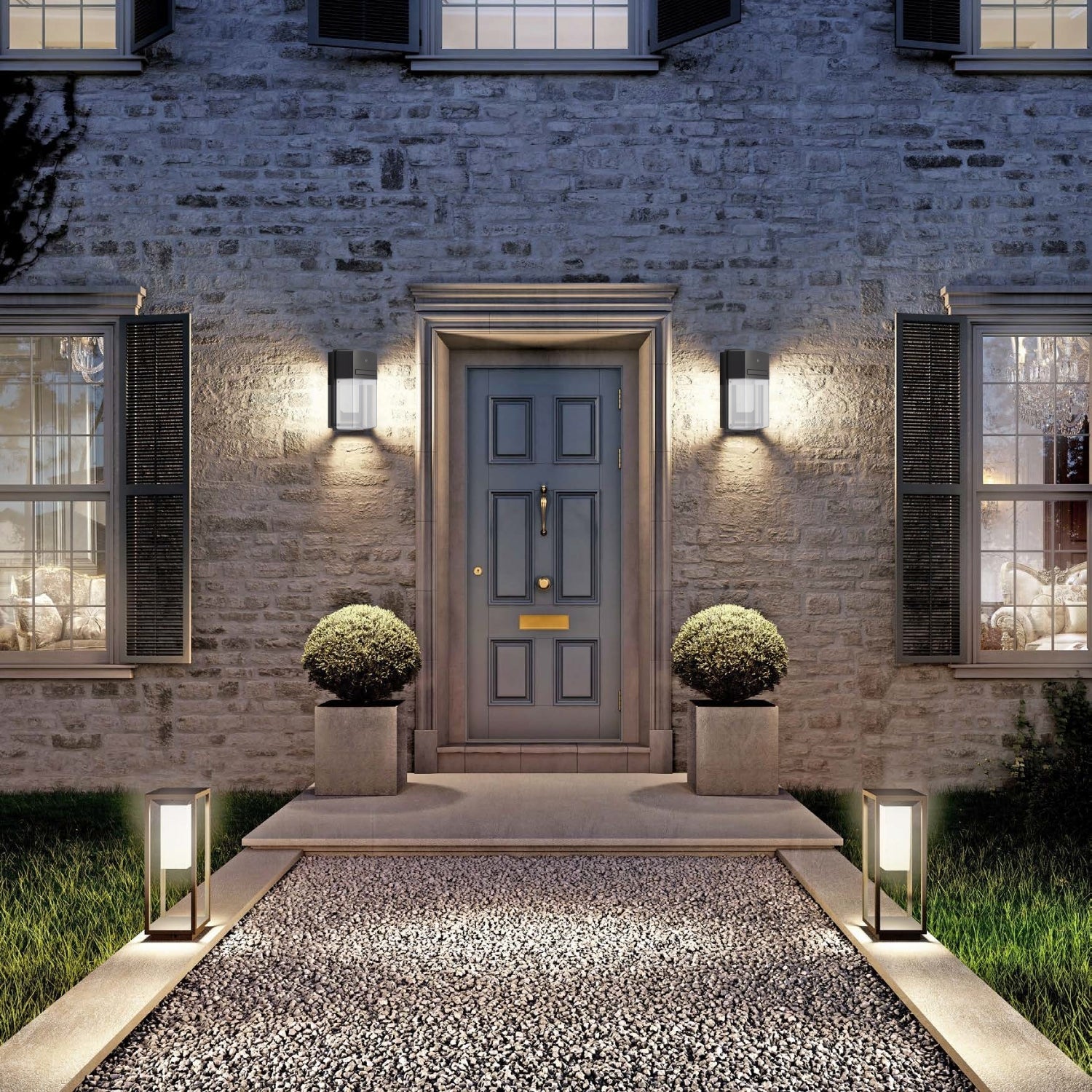 Arbotante NDR con fotocelda para exterior Exeter - Wattko